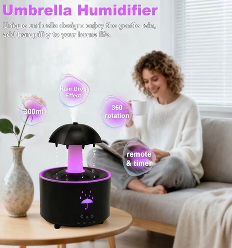 Rain cloud humidifier - rain,