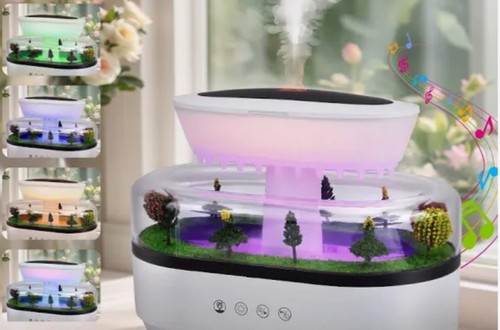 Rain cloud humidifier creates - rain, humidifier,